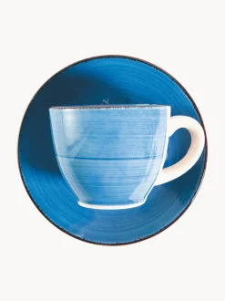 Tazas espresso con platitos Baita Acqua, 6 uds.