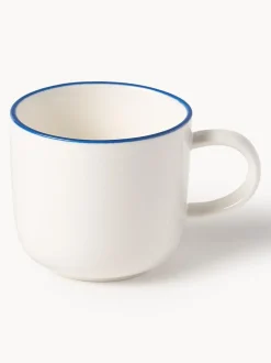 Tazas espresso con platitos de porcelana Facile, 2 uds.
