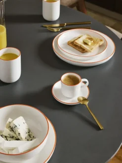 Tazas espresso con platitos de porcelana Facile, 2 uds.
