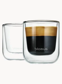 Tazas espresso de doble vidrio Nero, 2 uds.