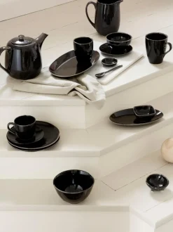 Tazas grandes artesanales Nordic Coal, 2 uds.