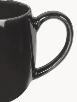 Tazas grandes artesanales Nordic Coal, 2 uds.