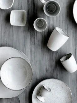 Tazas originales artesanales Nordic Sand, 6 uds.