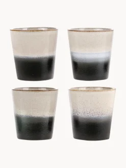 Tazas pequeñas artesanales 70's, 4 uds.