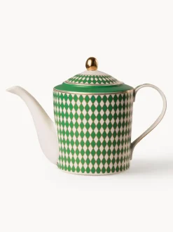 Tetera artesanal de porcelana Chess, 1,1 L