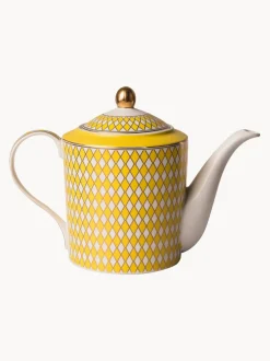 Tetera artesanal de porcelana Chess, 1,1 L