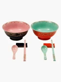 Vajilla artesanal Asia, 2 comensales (10 pzas.)