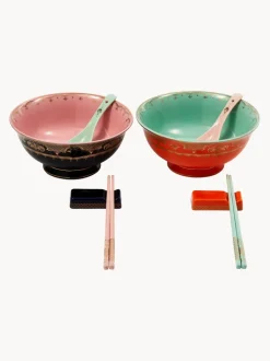 Vajilla artesanal Asia, 2 comensales (10 pzas.)