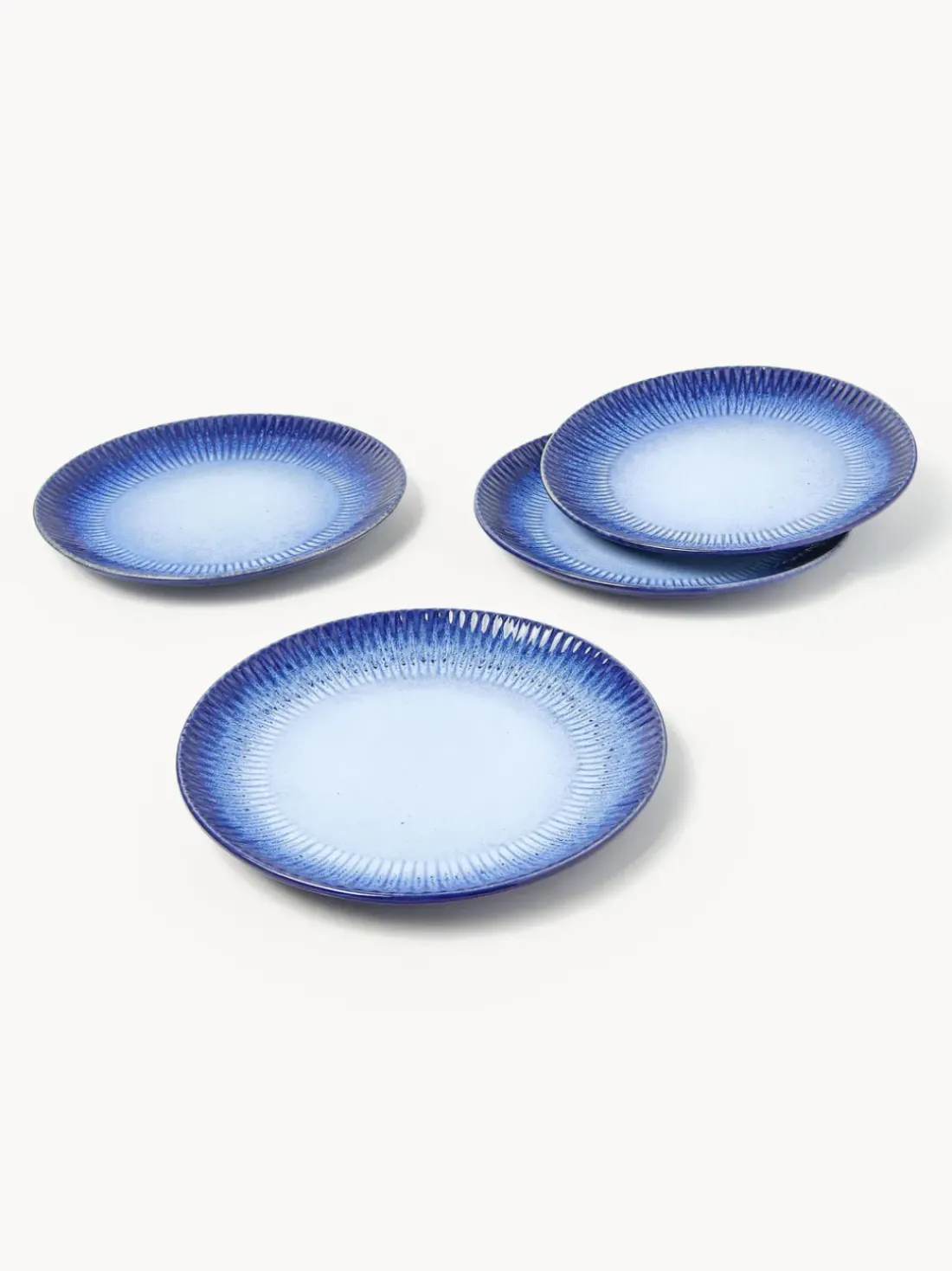 Vajilla artesanal con esmalte reactivo Vinci, 4 comensales (12 pzas)