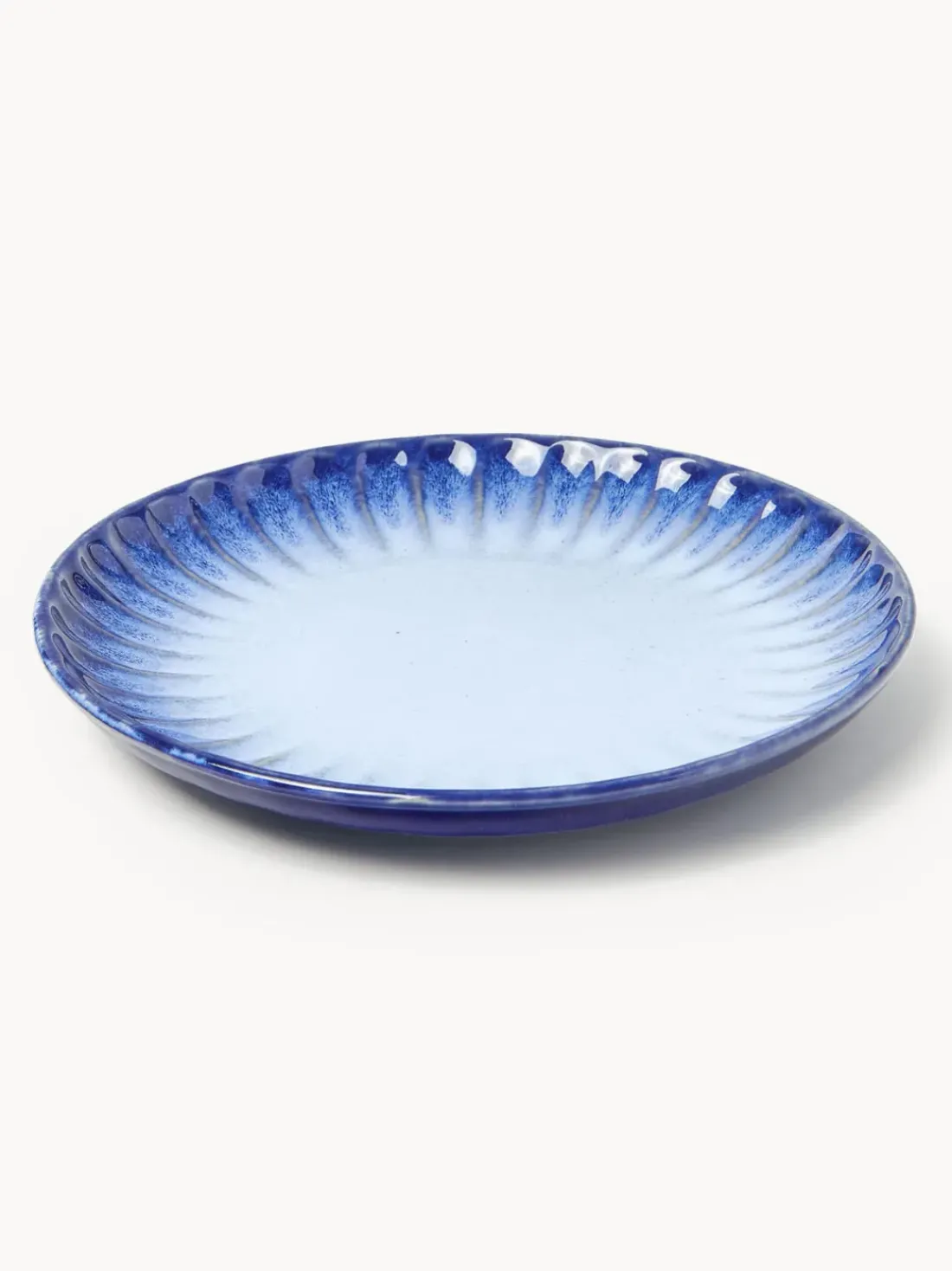 Vajilla artesanal con esmalte reactivo Vinci, 4 comensales (12 pzas)