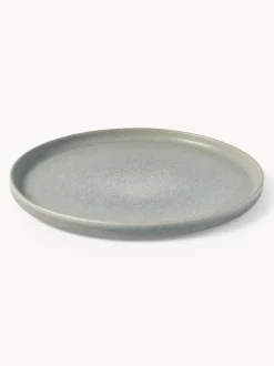 Vajilla artesanal con esmalte reactivo Pam, 4 comensales (12 pzas.)