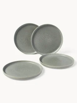 Vajilla artesanal con esmalte reactivo Pam, 4 comensales (12 pzas.)