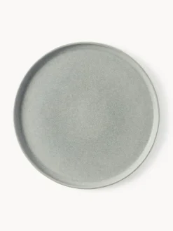 Vajilla artesanal con esmalte reactivo Pam, 4 comensales (12 pzas.)