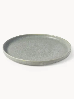 Vajilla artesanal con esmalte reactivo Pam, 4 comensales (12 pzas.)