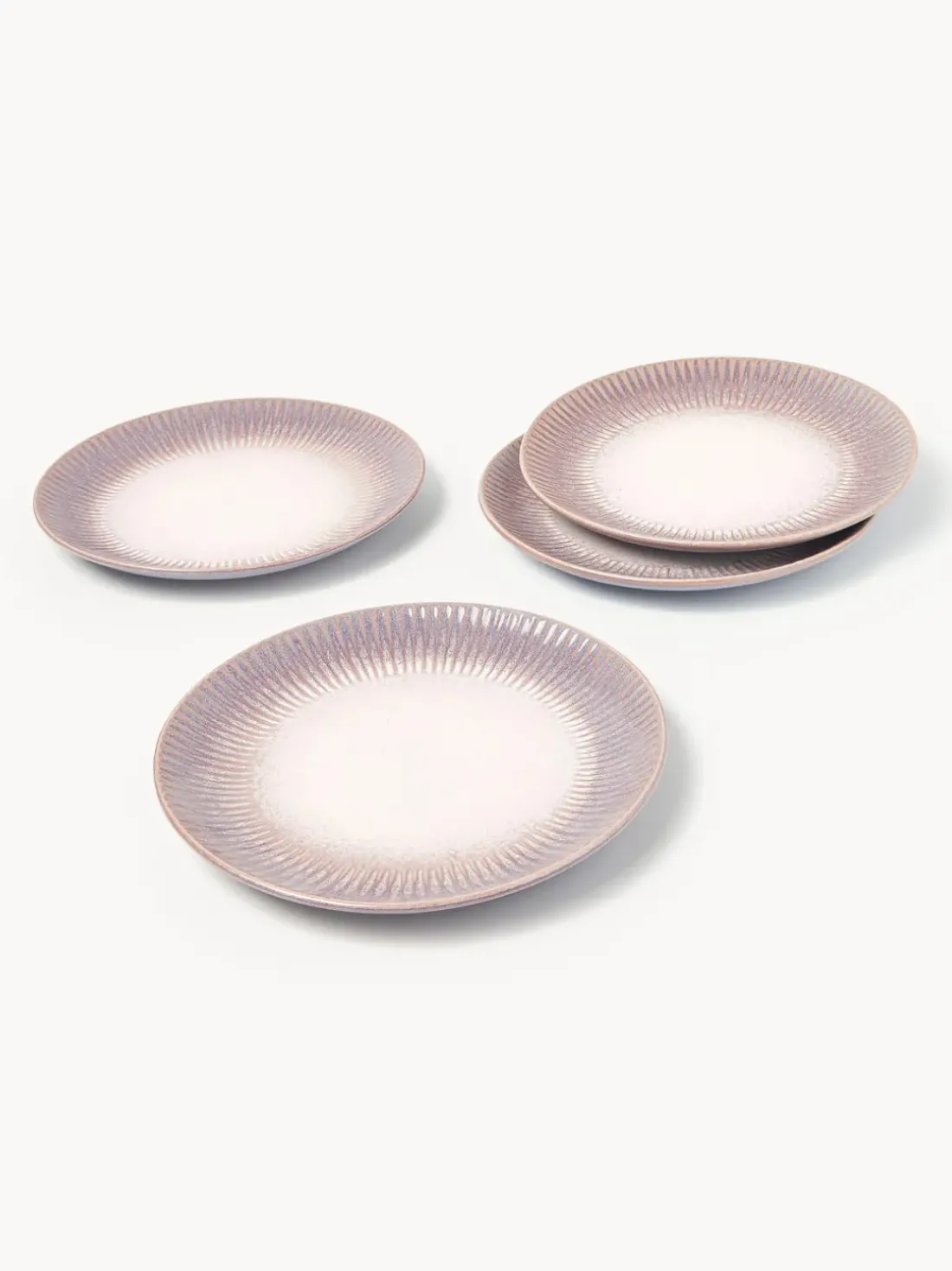 Vajilla artesanal con esmalte reactivo Vinci, 4 comensales (12 pzas)