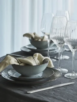 Vajilla artesanal Nordic Sea, 4 comensales (12 pzas.)