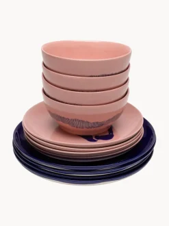 Vajilla con esmalte reactivo Feast , 4 comensales (12 pzas.)