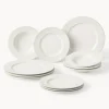 Vajilla de porcelana Goya, 4 comensales (12 pzas.)
