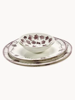 Vajilla Midnight Flowers, 2 comensales (6 pzas.)
