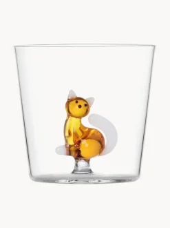 Vaso Amber Cat with White Tail