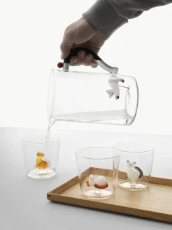 Vaso Amber Cat with White Tail