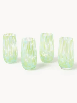Vasos altos artesanales Yava, 4 uds.