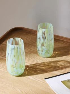 Vasos altos artesanales Yava, 4 uds.