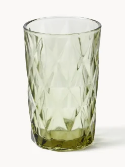 Vasos altos con relieves Colorado, 4 uds.