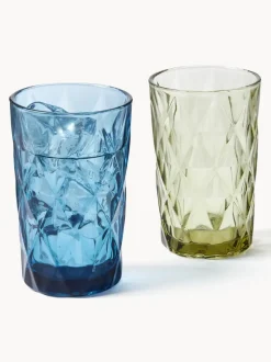 Vasos altos con relieves Colorado, 4 uds.