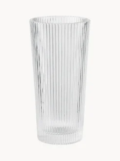Vasos altos con relieves Pilastro, 4 uds.
