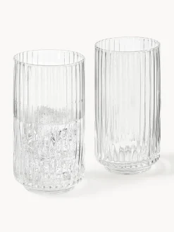 Vasos altos soplados Aleo, 4 uds.