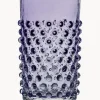 Vasos altos soplados artesanalmente Hobnail (6 uds.)