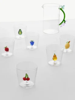 Vasos artesanales Cherries, 2 uds.