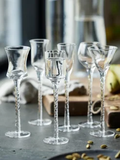 Vasos chupito soplados Rom, 6 uds.