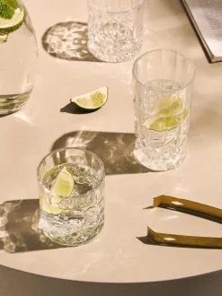 Vasos con relieves George, 8 uds.