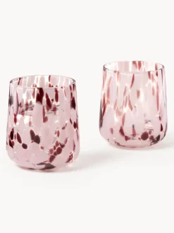 Vasos de agua artesanales con estampado de lunares Oakley, 4 uds.