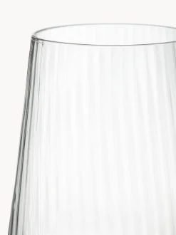 Vasos de agua artesanales con relieves Cami, 4 uds.