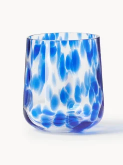 Vasos de agua artesanales con estampado de lunares Oakley, 4 uds.