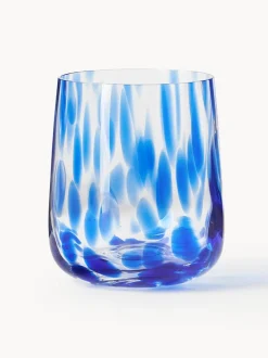 Vasos de agua artesanales con estampado de lunares Oakley, 4 uds.