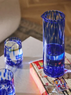 Vasos de agua artesanales con estampado de lunares Oakley, 4 uds.