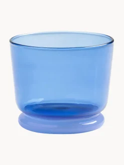Vasos de agua artesanales de vidrio borosilicato Dew, 2 uds.