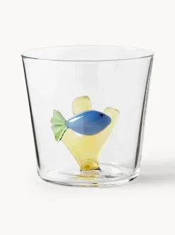 Vasos de agua artesanales Marine Garden, 6 uds.
