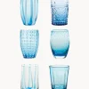 Vasos de agua artesanales Melting, 6 uds.