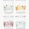 Vasos de agua artesanales Quattro Stagioni, 4 uds.