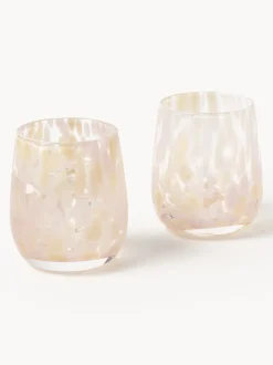Vasos de agua artesanales Yava, 4 uds.