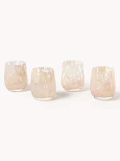 Vasos de agua artesanales Yava, 4 uds.