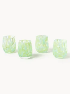 Vasos de agua artesanales Yava, 4 uds.