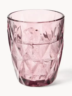 Vasos de agua con patrón texturizado Colorado, 4 uds.