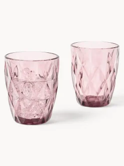 Vasos de agua con patrón texturizado Colorado, 4 uds.
