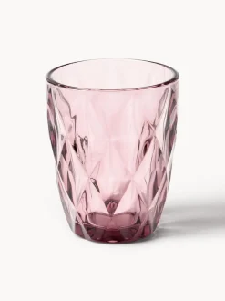 Vasos de agua con patrón texturizado Colorado, 4 uds.